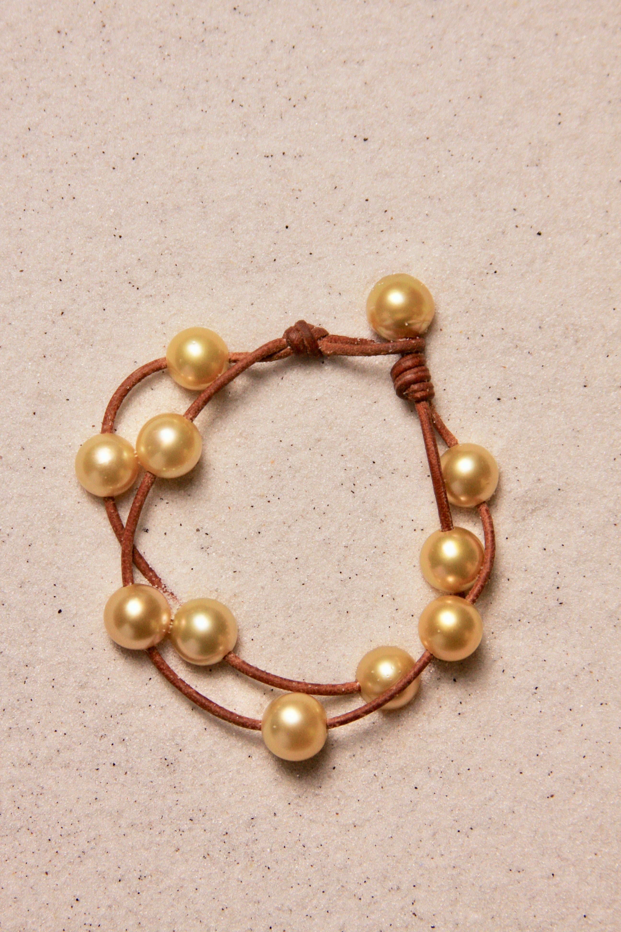Music Bracelet Two Strand Gold