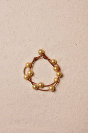 Music Bracelet Two Strand Gold