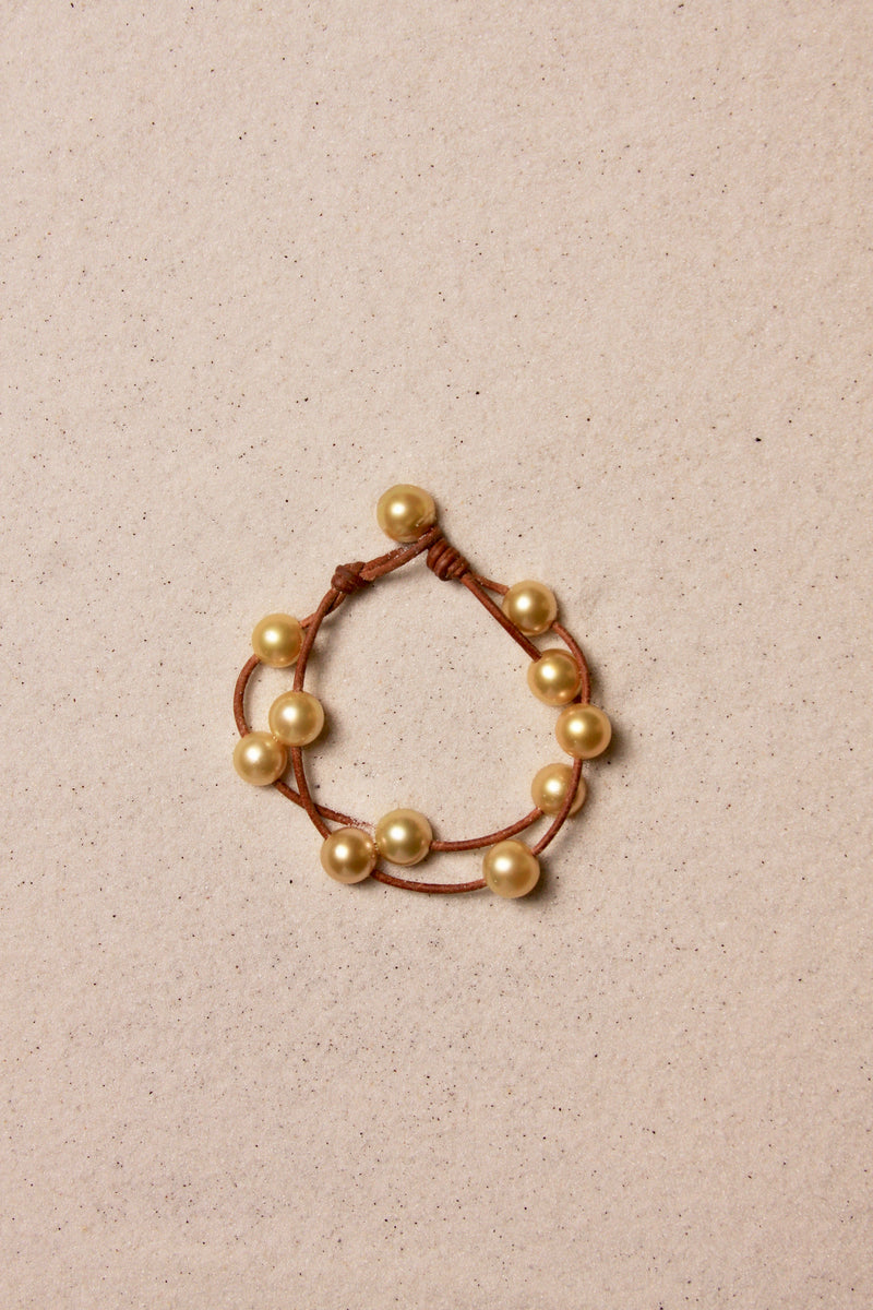 Music Bracelet Two Strand Gold