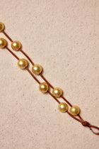 Music Bracelet Two Strand Gold