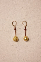Gold South Sea Drop Earrings