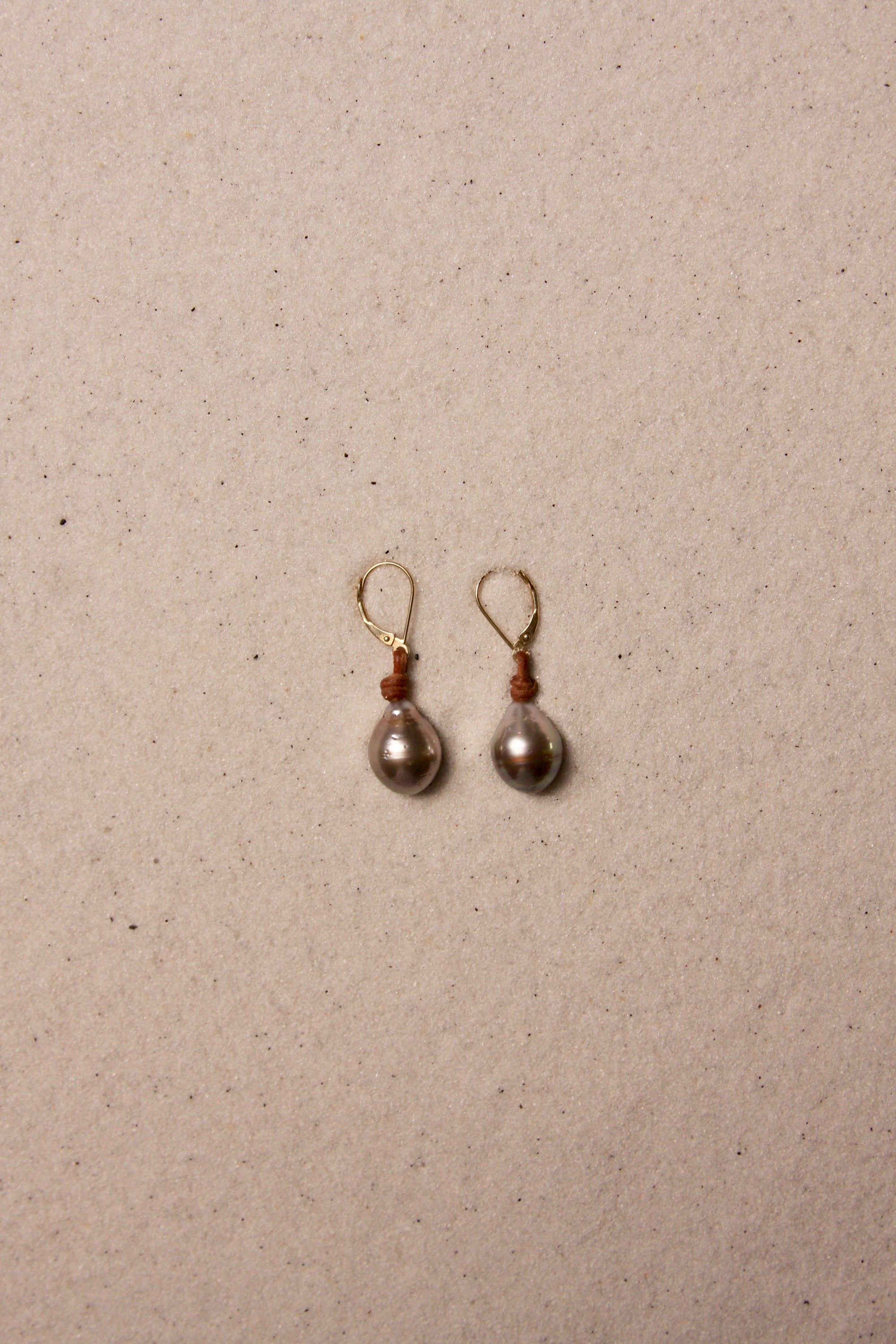 Black Tahitian Drop Earrings