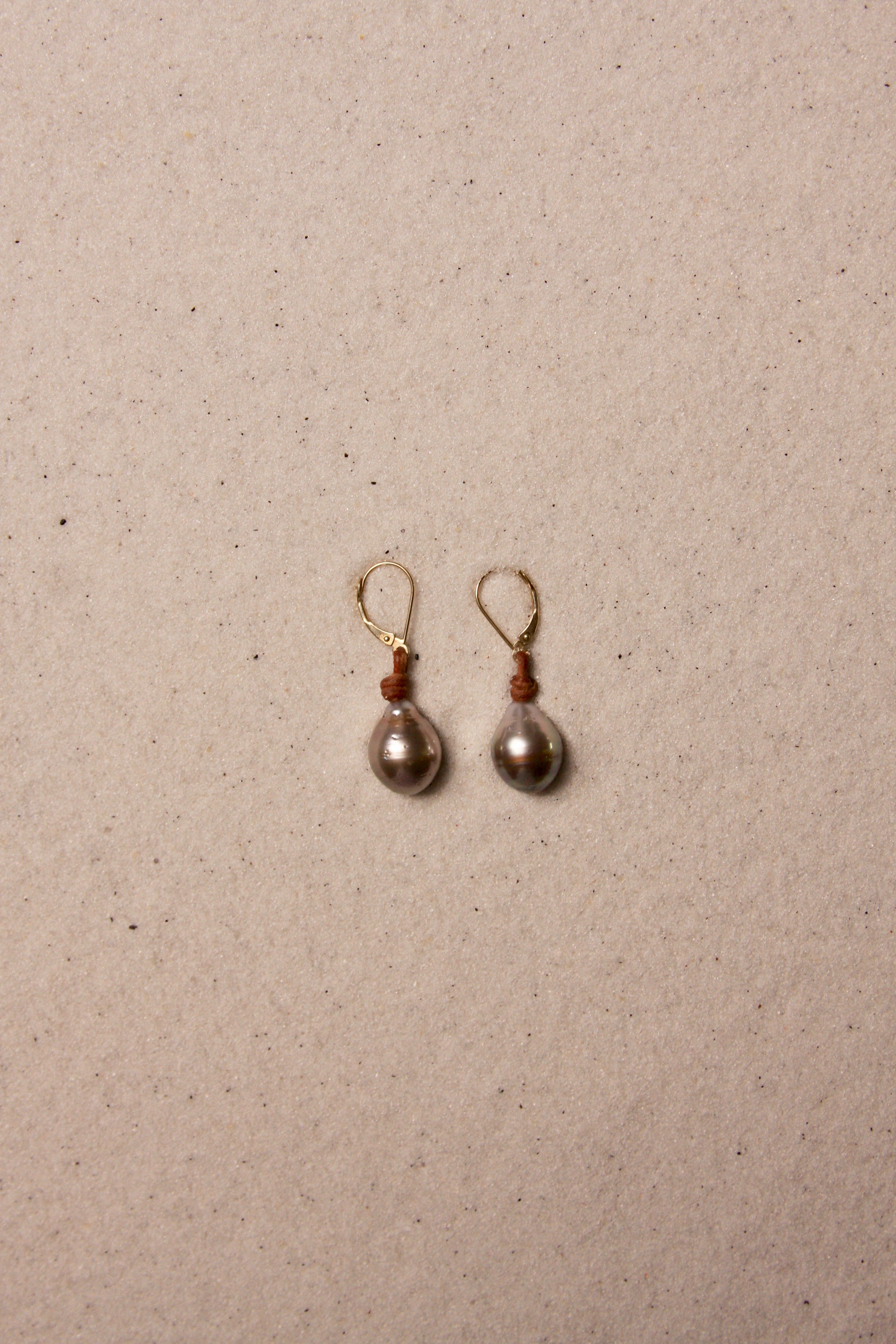 Black Tahitian Drop Earrings