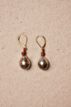 Black Tahitian Drop Earrings