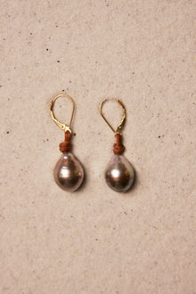Black Tahitian Drop Earrings