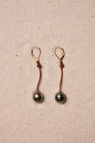 Black Tahitian Drop Earrings
