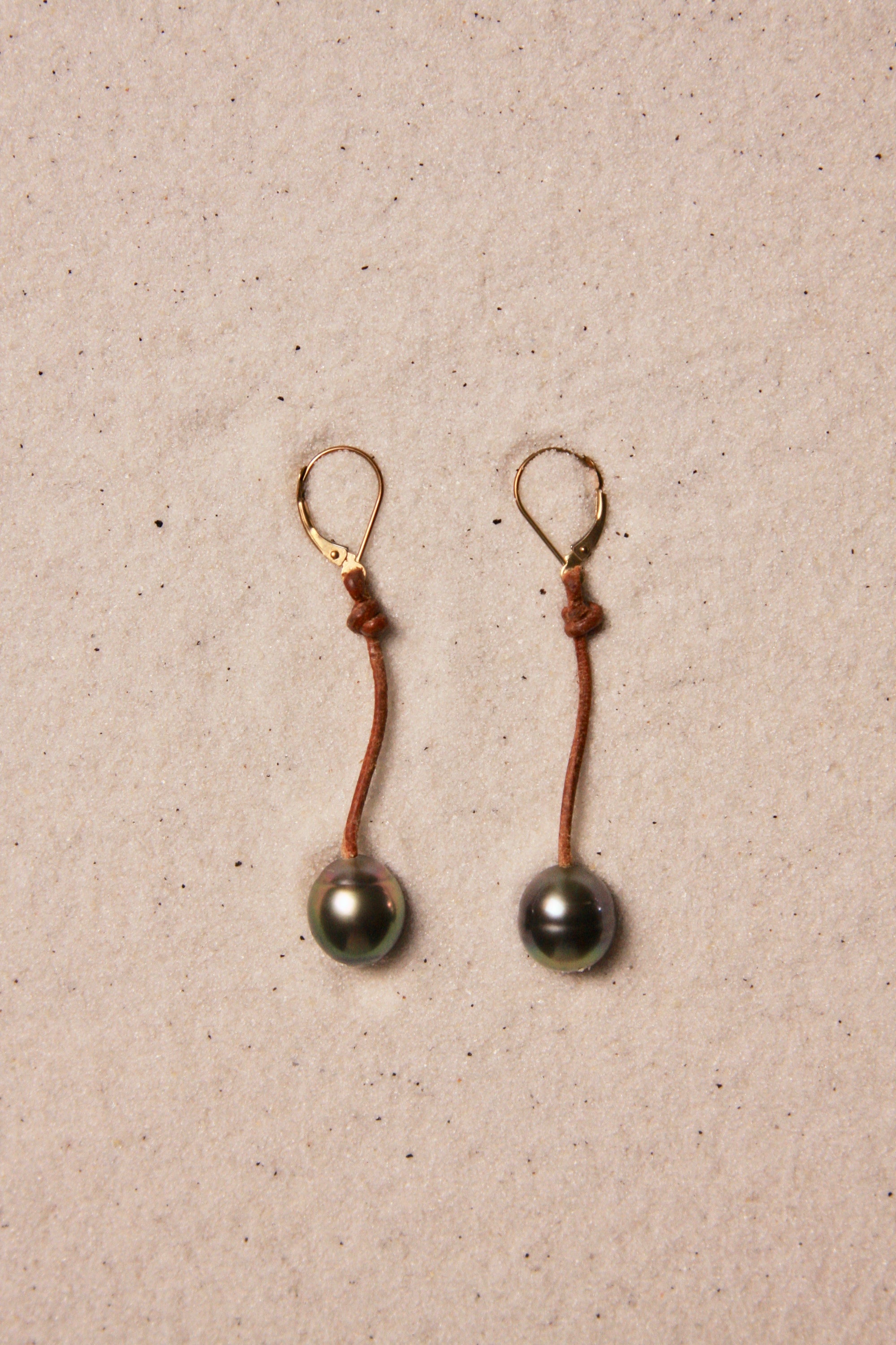 Black Tahitian Drop Earrings