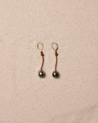 Black Tahitian Drop Earrings