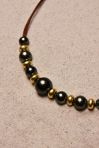 Black Tahitian & Gold Choker