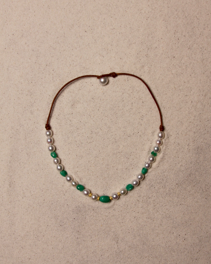 Emerald & Gold Chocker