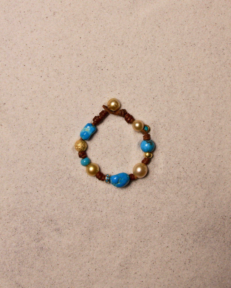Turquoise & Gold South Sea Gypsy