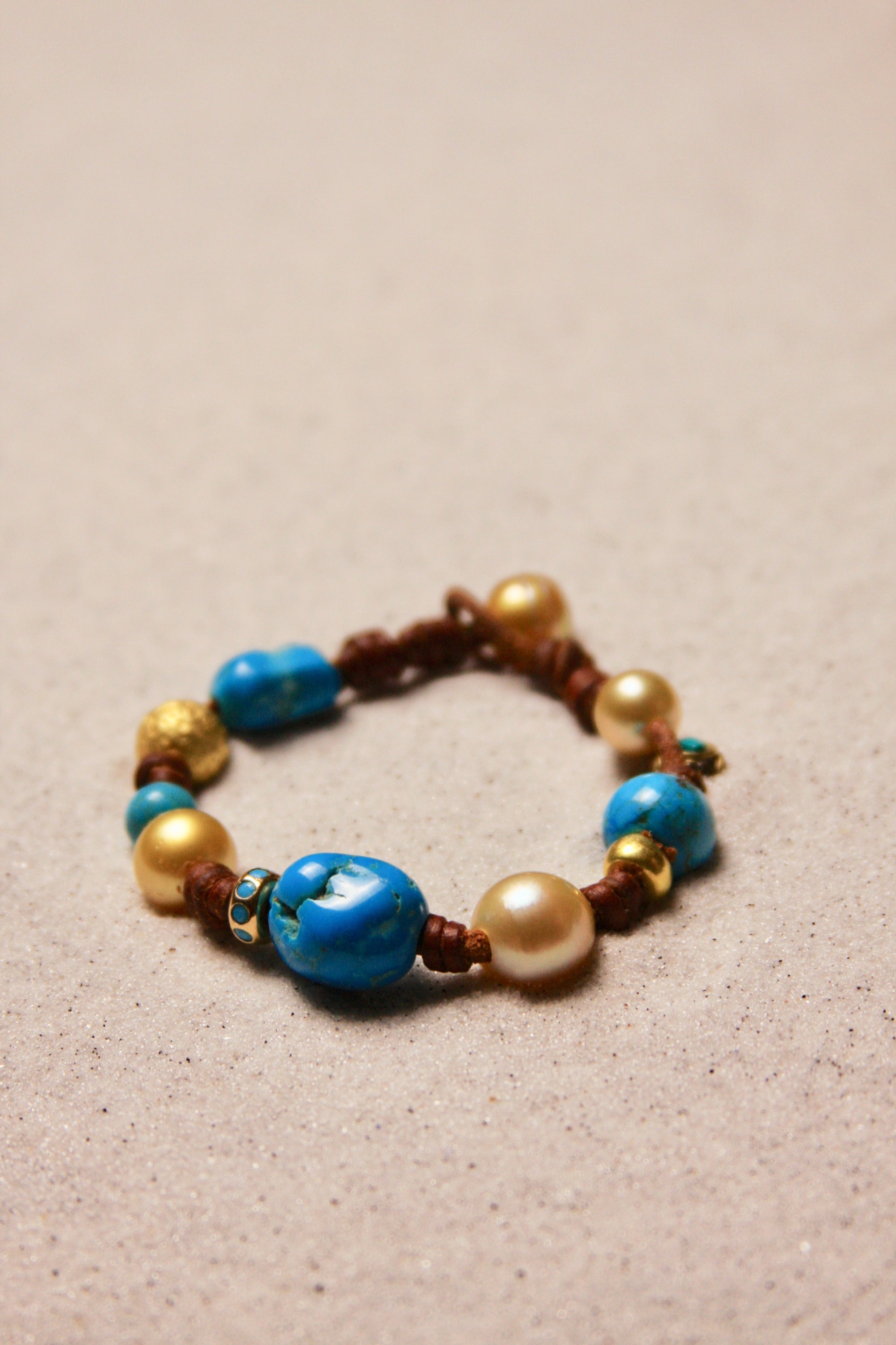 Turquoise & Gold South Sea Gypsy