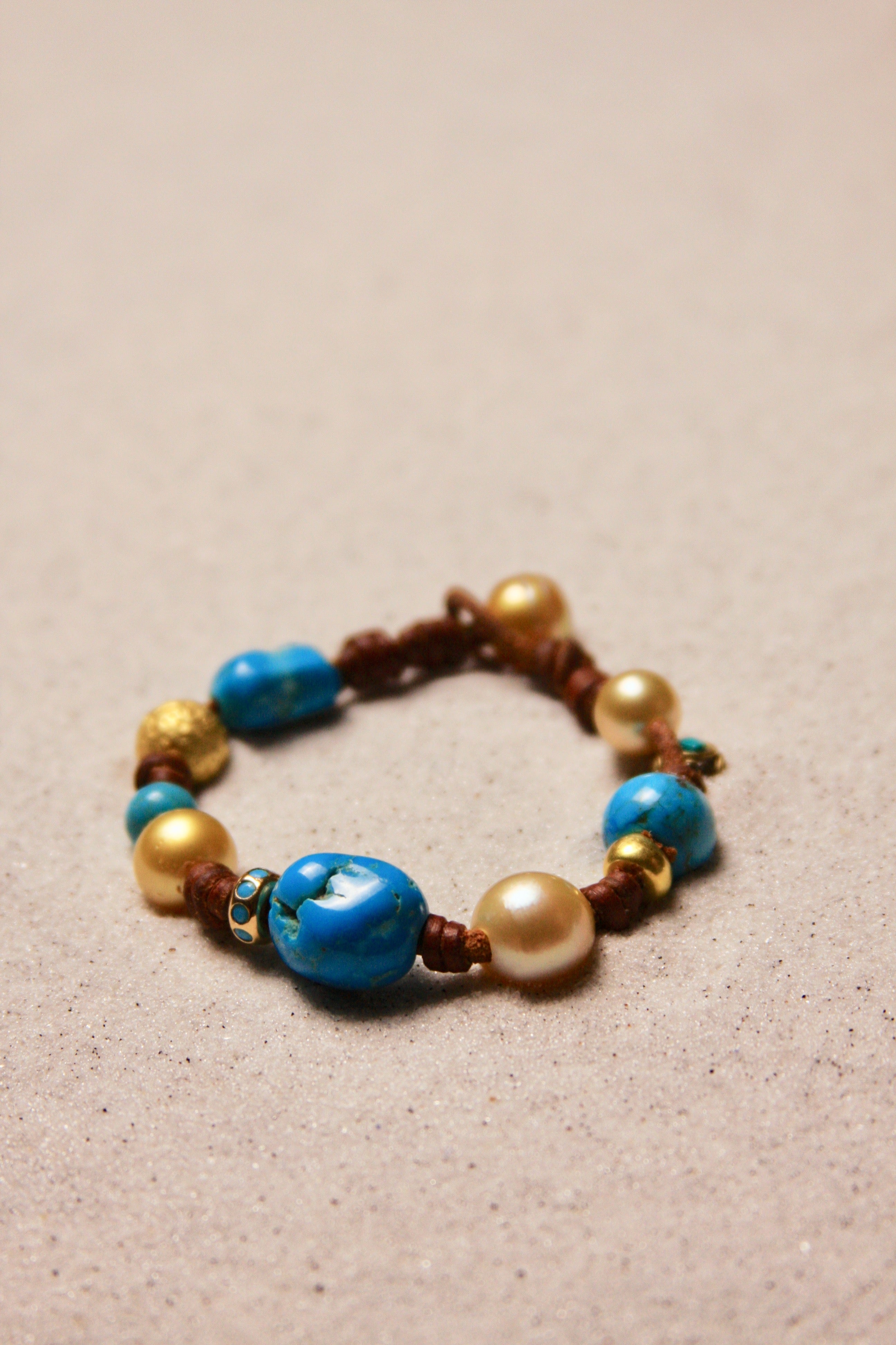 Turquoise & Gold South Sea Gypsy
